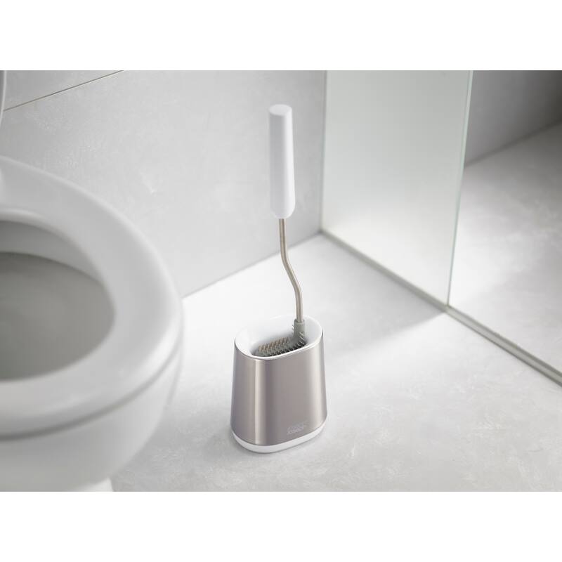 Joseph Joseph Flex Lite Toilet Brush with Stainless Steel Holder