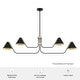 preview thumbnail 12 of 11, Hunter Grove Isle 4-Light Linear Chandelier - Dining Room, Kitchen Island - Mid-Century Modern, Minimalist