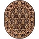 preview thumbnail 74 of 99, SAFAVIEH Handmade Antiquity Manda Traditional Oriental Wool Rug 4'6" x 6'6" Oval - Dark Plum/Gold - Oval