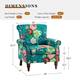 HULALA HOME Nailhead Trim Traditional Accent Armchair with Rolled Arms