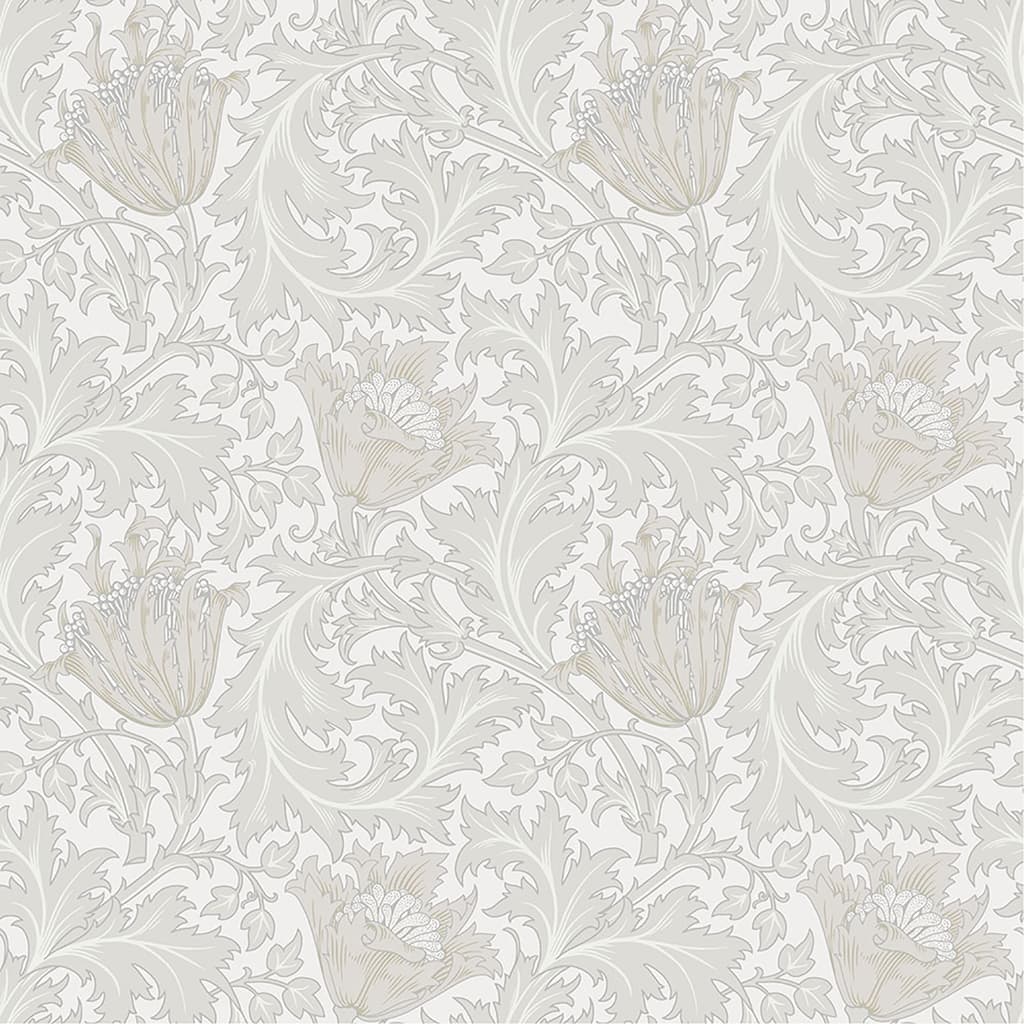 A-Street Prints Anemone Dove Floral Trail Wallpaper