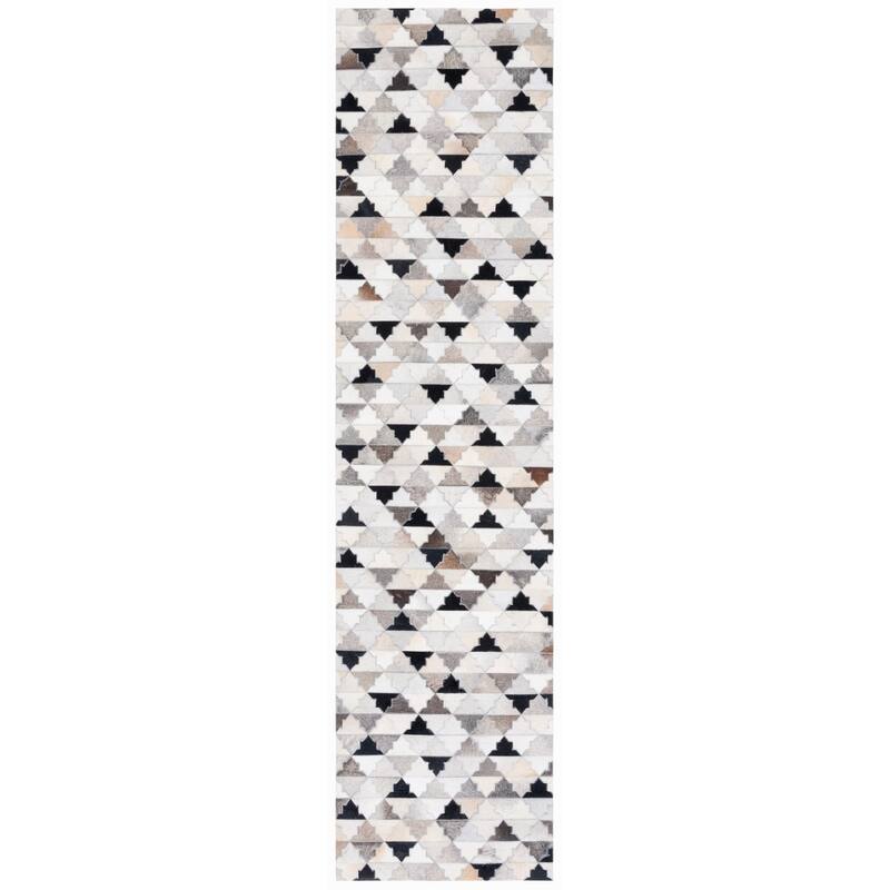 SAFAVIEH Flatweave Studio Leather Hasna Modern Rug