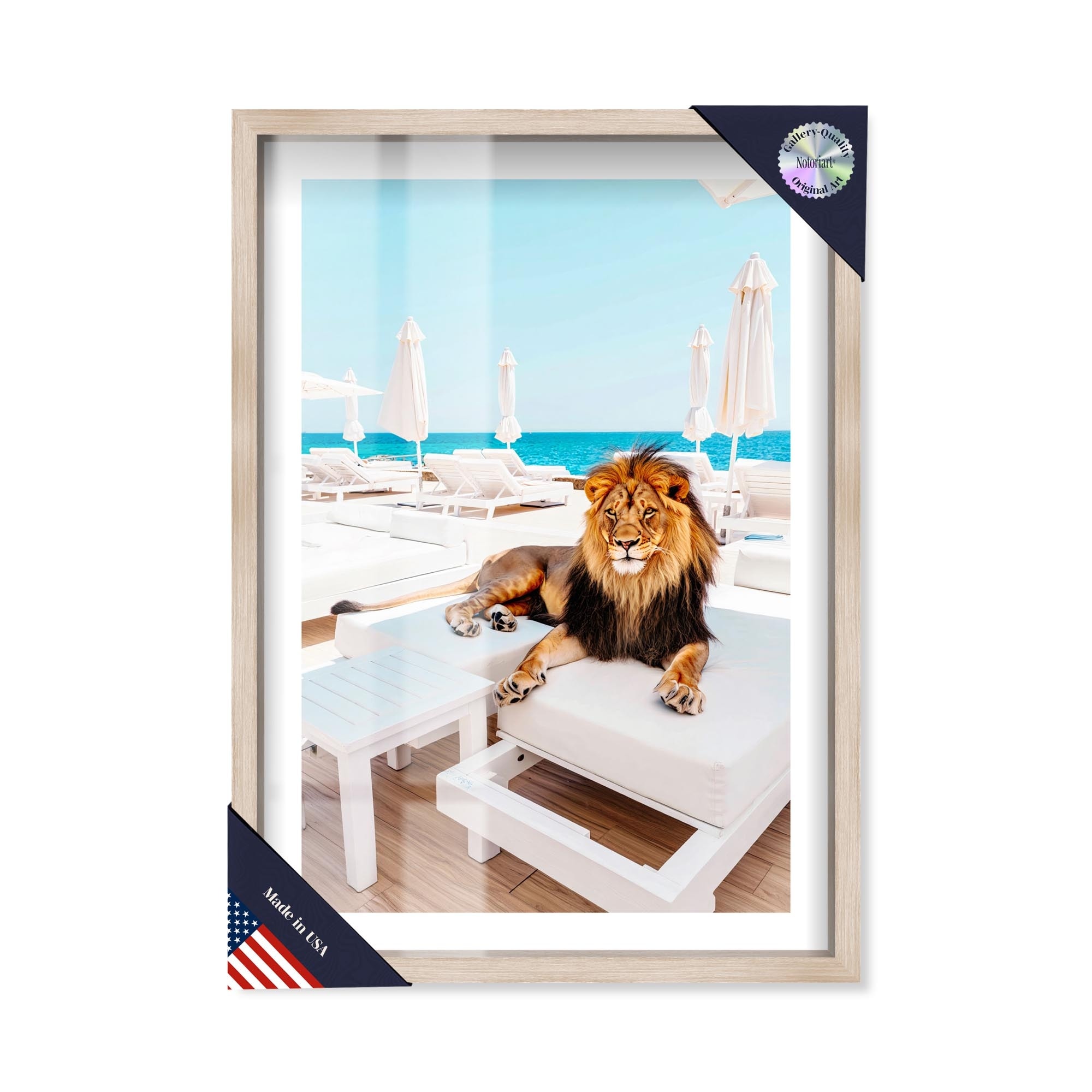 Coastal King Shadowbox Print by Notoriart