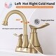 preview thumbnail 3 of 27, 4 Inch Centerset Bathroom Sink Faucet Dual Handle Bathroom Faucet with 360°Swivel Spout Vanity Tap with Pop Up Drain