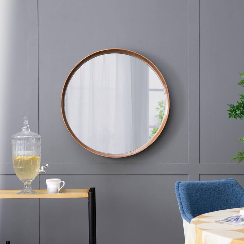 Round wall mirror for living room