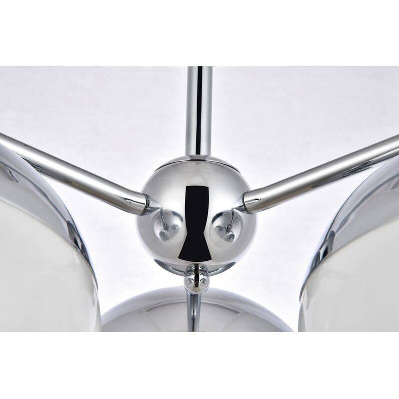 3-Light 21 inch Pendant with Frosted White Glass