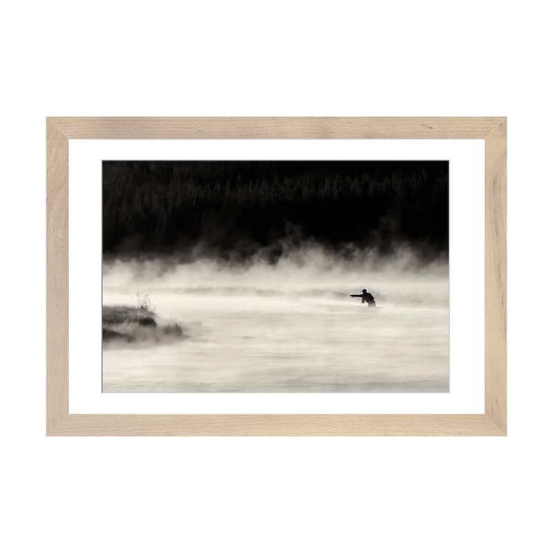 iCanvas "Madison Fly Fishing" by Dennis Frates PFA - Natural - 16x24x1