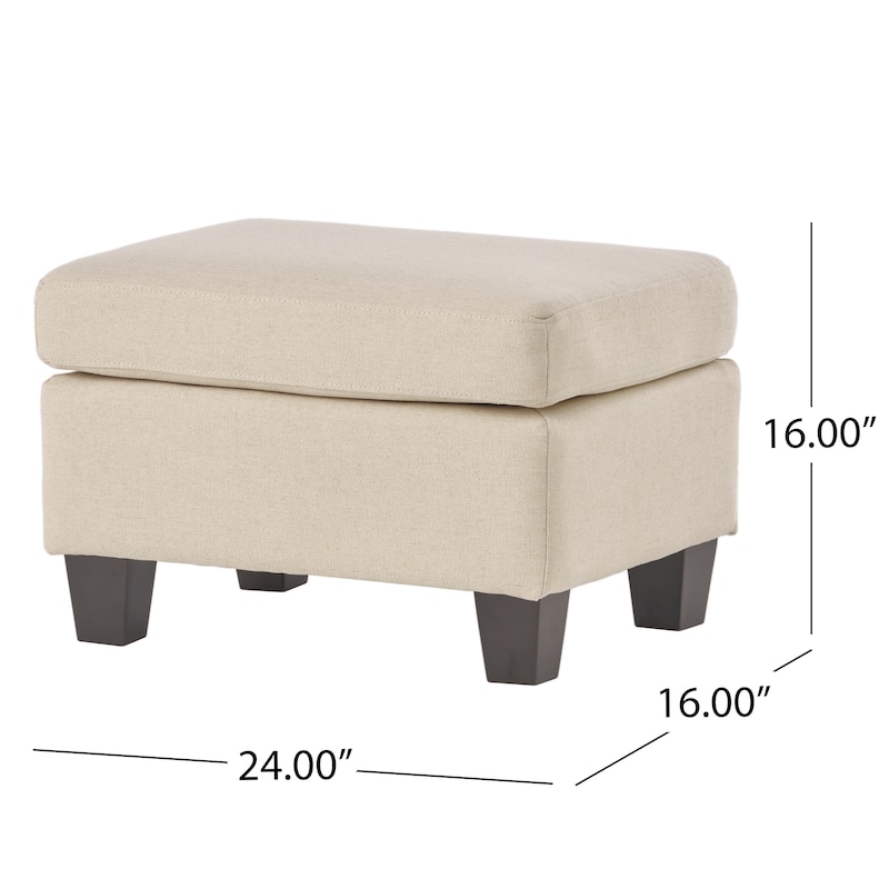 1PCS Fabric Ottoman