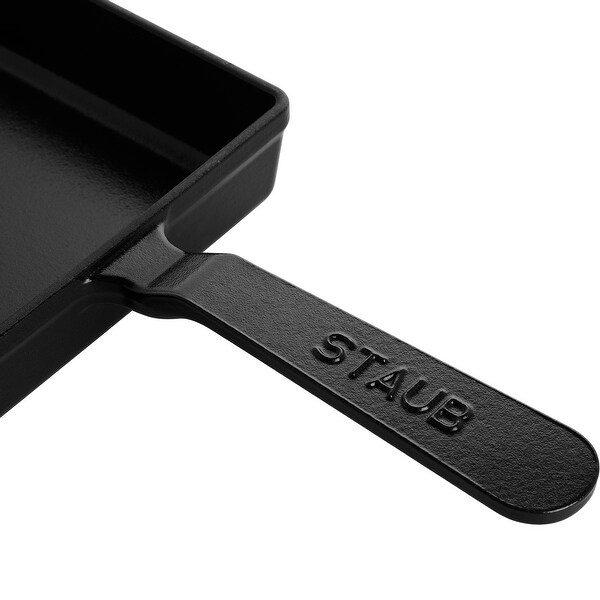 Staub Cast Iron Rectangular Egg Roll Pan - Matte Black - 1 Unit