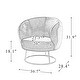 preview thumbnail 19 of 44, Geralda Barrel Chair with Metal Base