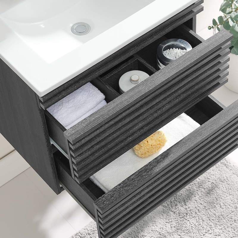 Render 24" Wall-Mount Bathroom Vanity