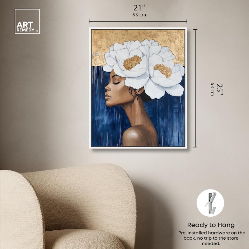 Floral Goddess II Canvas by Art Remedy