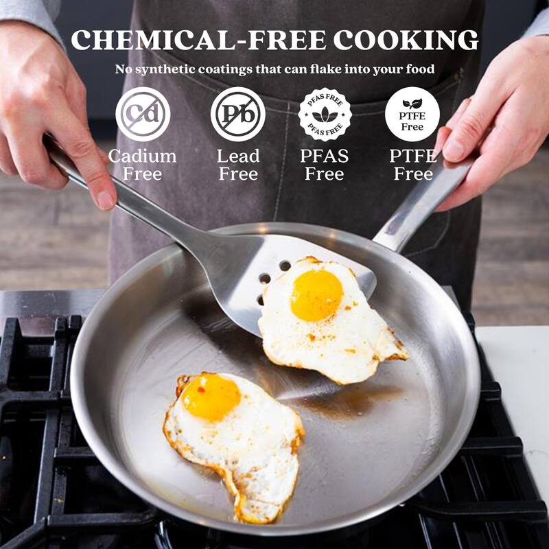 Alva Maestro 5-Ply Stainless Steel Cookware Set - Non-Toxic Pots & Pans