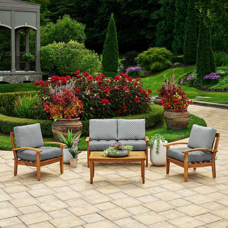 ARDEN earthFIBER Tufted Blowfill Deep Seat Set, 24 x 24