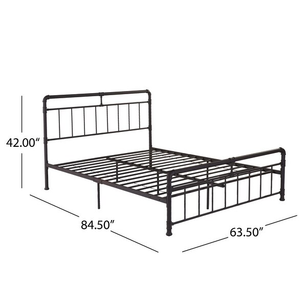 Mowry Industrial Queen Bed Frame by Christopher Knight Home