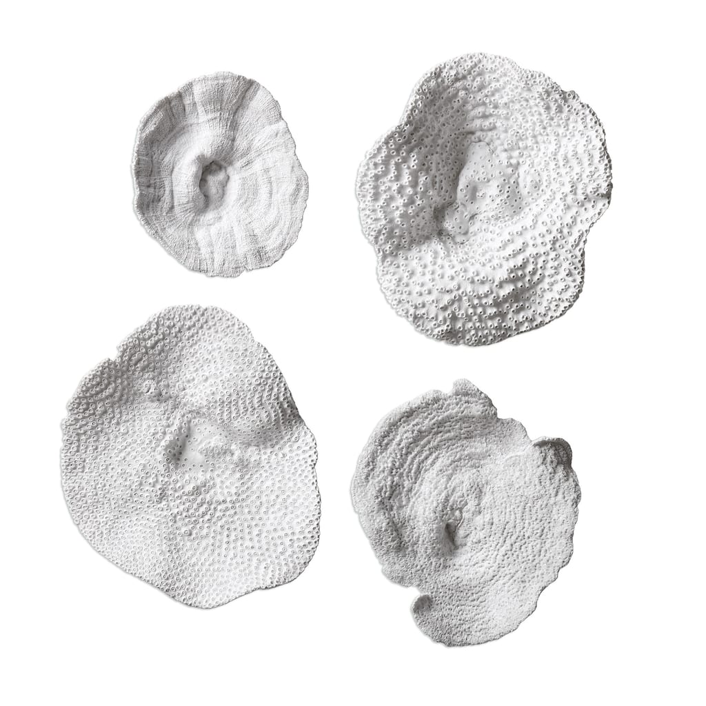 Uttermost Sea Coral Four Piece Wall Sculpture Set by Grace Feyock