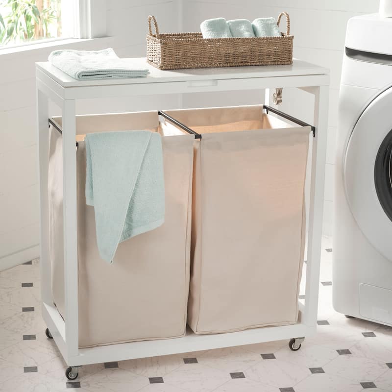 SAFAVIEH Nasiba Laundry Basket - 29.9 In. W x 15 In. D x 33.5 In. H - 30Wx15Dx33H