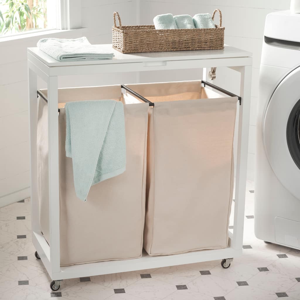 SAFAVIEH Nasiba Laundry Basket - 29.9 In. W x 15 In. D x 33.5 In. H - 30Wx15Dx33H