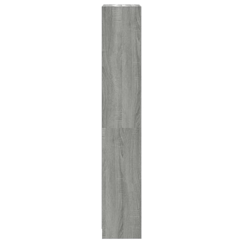 vidaXL Book Cabinet Grey sonoma Engineered wood Tall Book Cabinet - 15.7 x 9.4 x 56.3 in