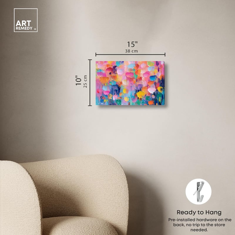 Jubilee of Colors Canvas by Art Remedy, Gallery Wrapped