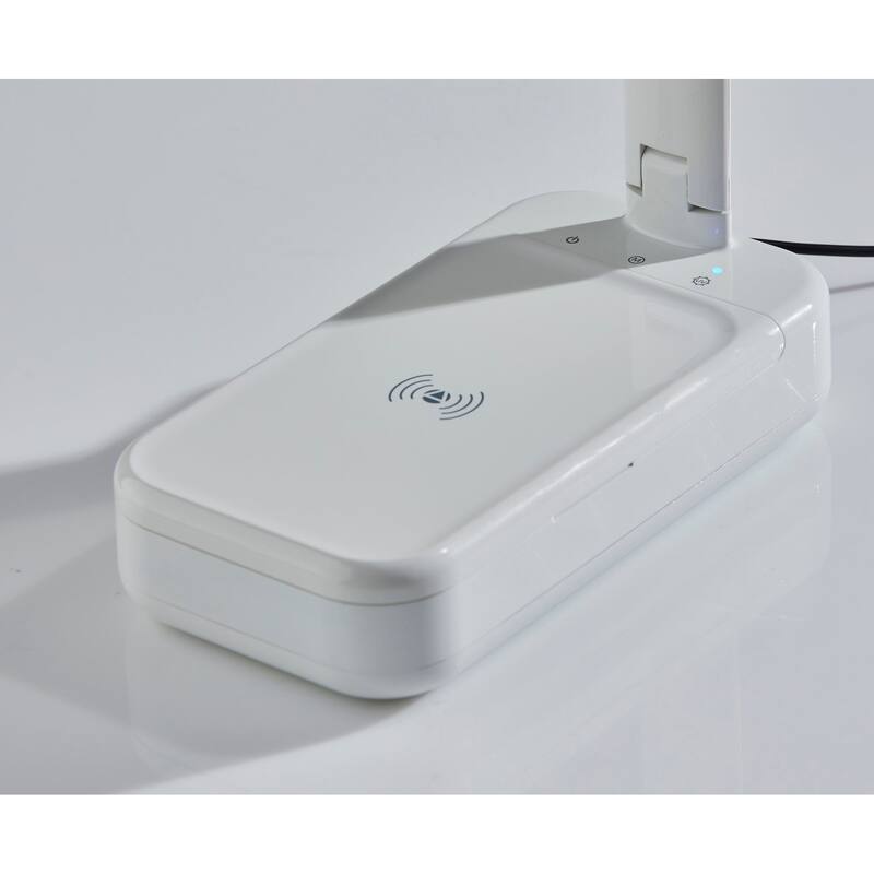 UV-C Sanitizing Desk Lamp w. Wireless Charging & Smart Switch