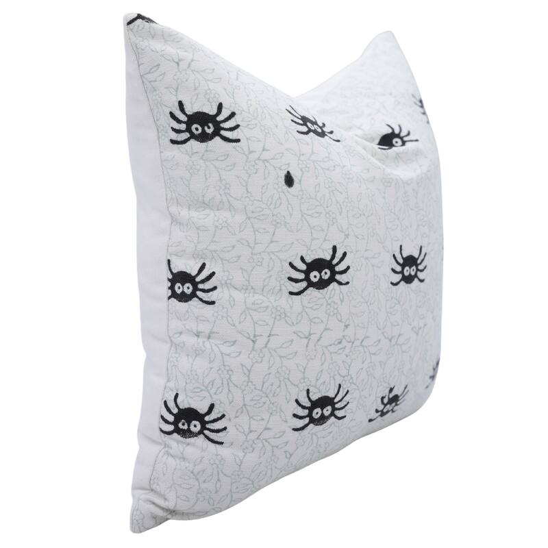 Fabdivine Home Decorative Accent Green Cotton Cushion Case, Skeleton