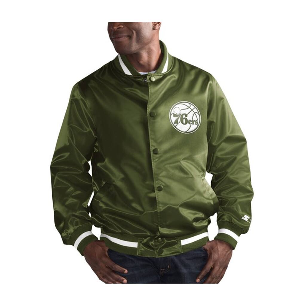 Starter Mens Philadelphia 76Ers Varsity Jacket
