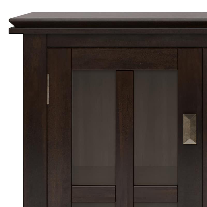 WYNDENHALL Stratford SOLID WOOD 30 inch Wide Low Storage Cabinet - 30"w x 14"d x 31" h