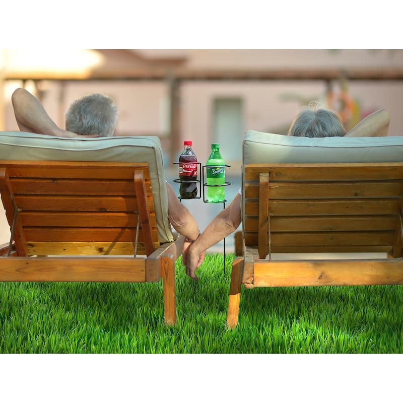 Sorbus Outdoor Beverage/Drink Holder Stakes, Set of 4 - 4-Pack