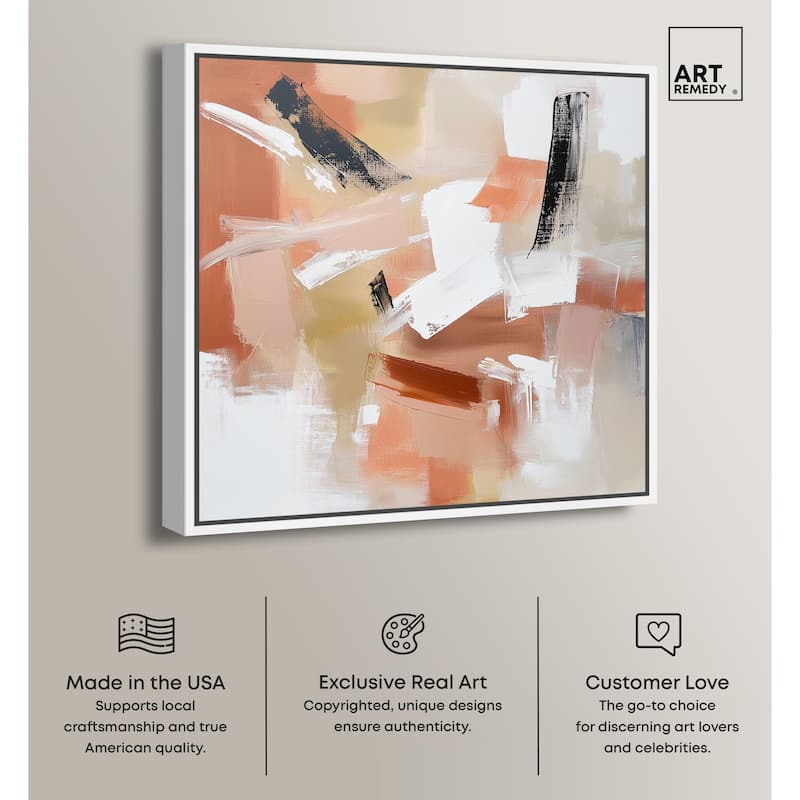 Rose and Rust III Canvas by Art Remedy