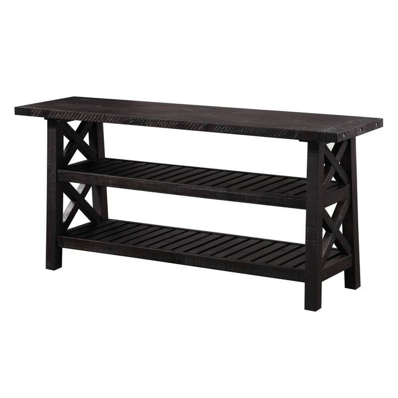 Oak Park Cross Bar Console Table