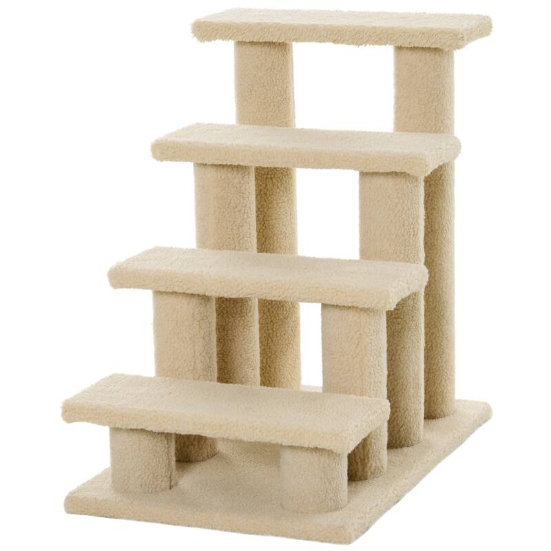 Cat Tree Multi-Level Carpeted Cat Scratching Post Pet Stairs