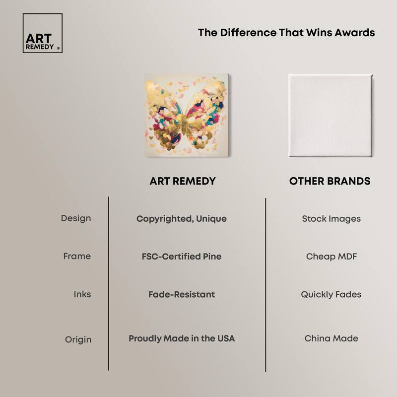 Flutter of Fortitude II Canvas by Art Remedy, Gallery Wrapped