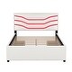preview thumbnail 11 of 30, Queen Size Upholstered Storage Platform Bed with LED