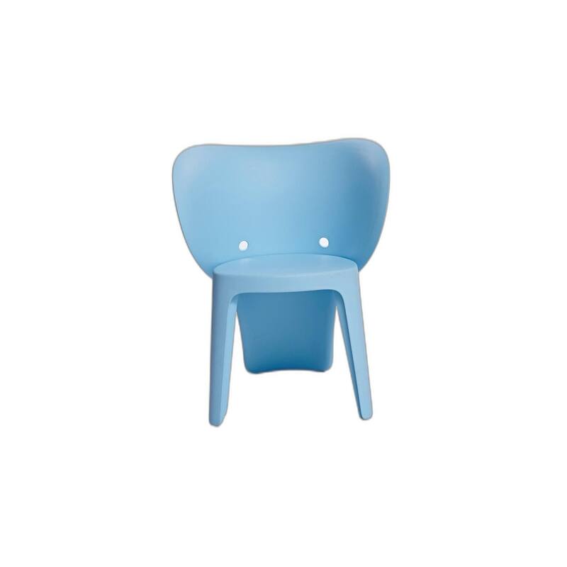 HomeRoots Set Of Four Blue Heavy Duty Plastic Juvenile Chairs - 15.70 in. x 21.90 in. x 18.90 in.