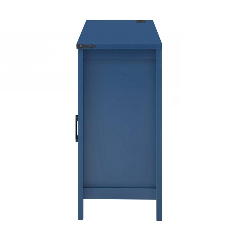 Modern 4-Door Sideboard Buffet with Power Outlets & USB Ports