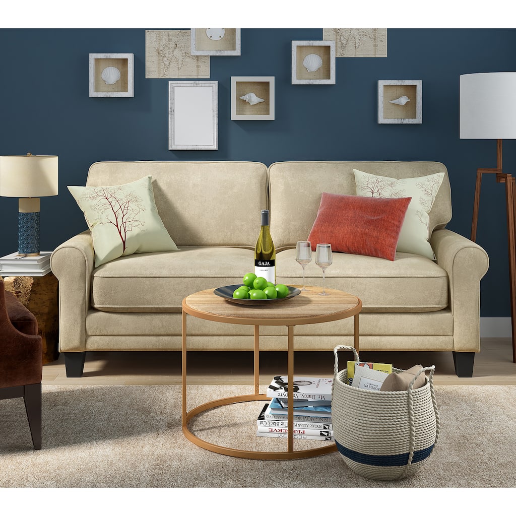 Serta Copenhagen Microfiber 73-inch Deep-seating Sofa