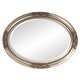 preview thumbnail 5 of 7, Lisette Silver Wood Oval Wall Mirror