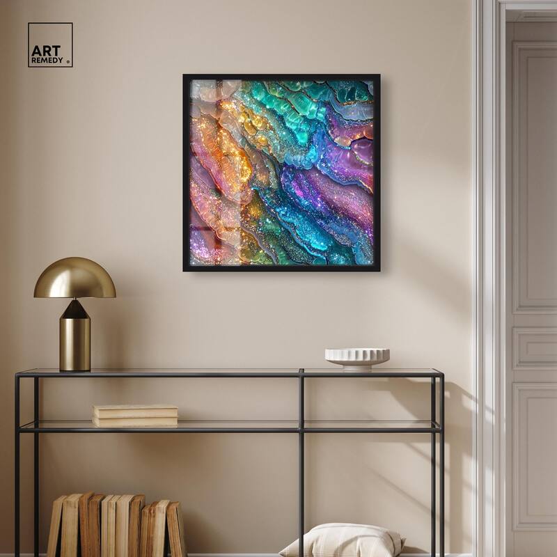 Glittering Spectrum I Shadowbox by Art Remedy