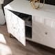 SEI Furniture Gliday Contemporary White Wood 3-Door Accent Cabinet