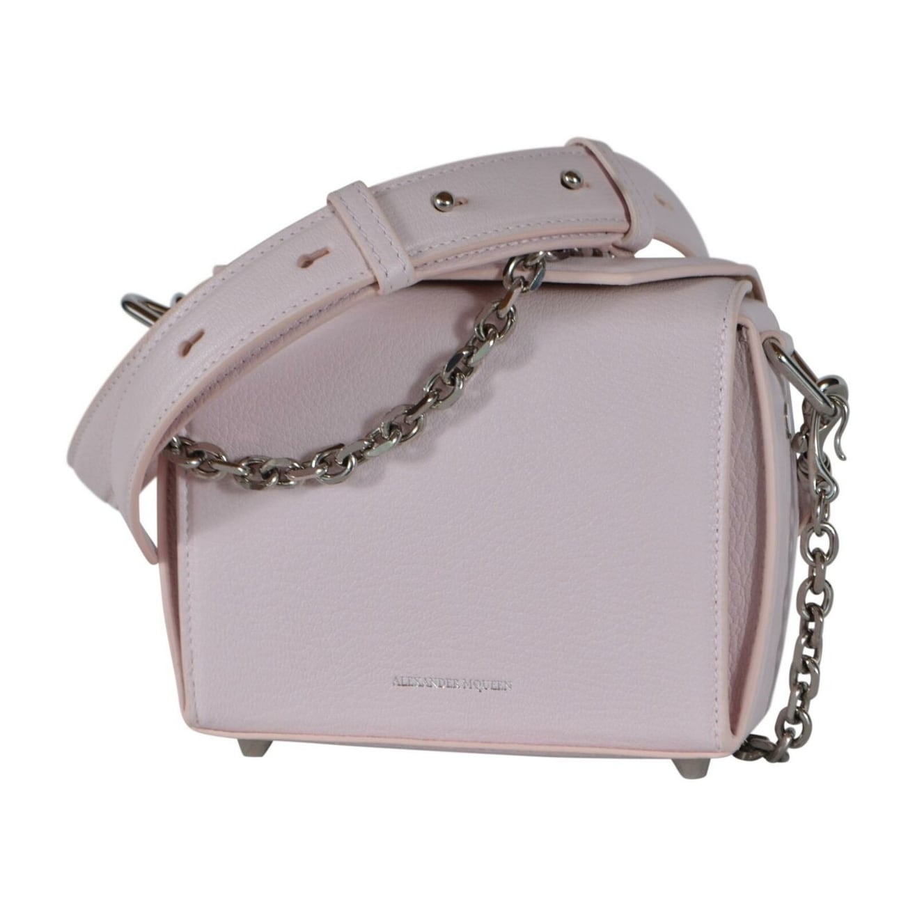 pink leather purse