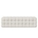 preview thumbnail 10 of 20, 2-Pieces Bedroom Sets, Queen Size Velvet Platform Bed Frame Tufted Upholstered Bed with Rectangular Upholstered Ottoman