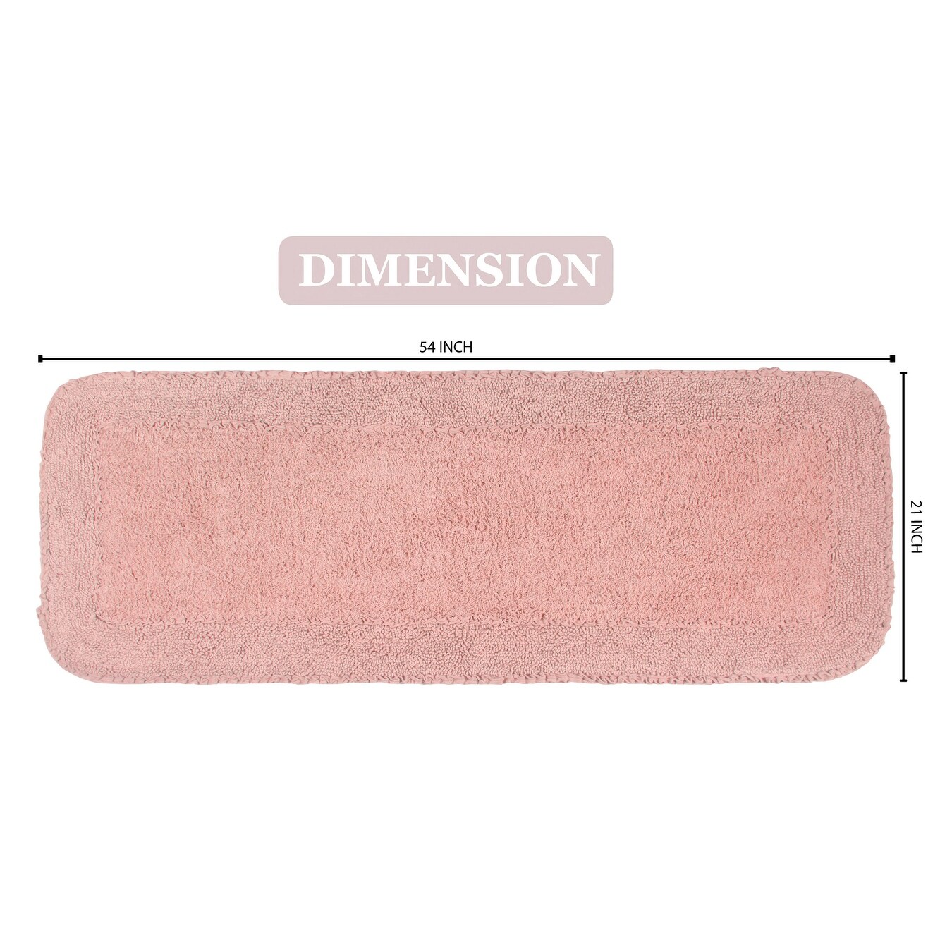 Radiant Collection Bathroom Rug, Cotton Soft, Water-image