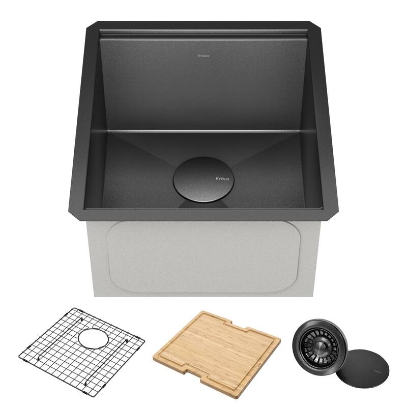KRAUS Kore Workstation Undermount Stainless Steel Kitchen Sink