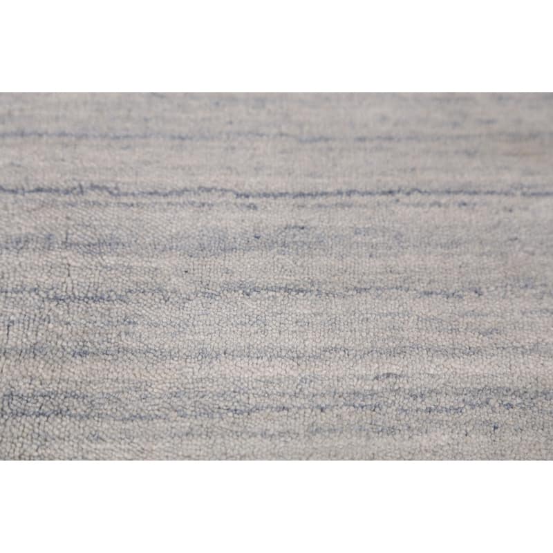 Gabbeh Indian Area Rug Hand-Knotted Tribal Beige Wool Carpet - 5'5" x 7'7"