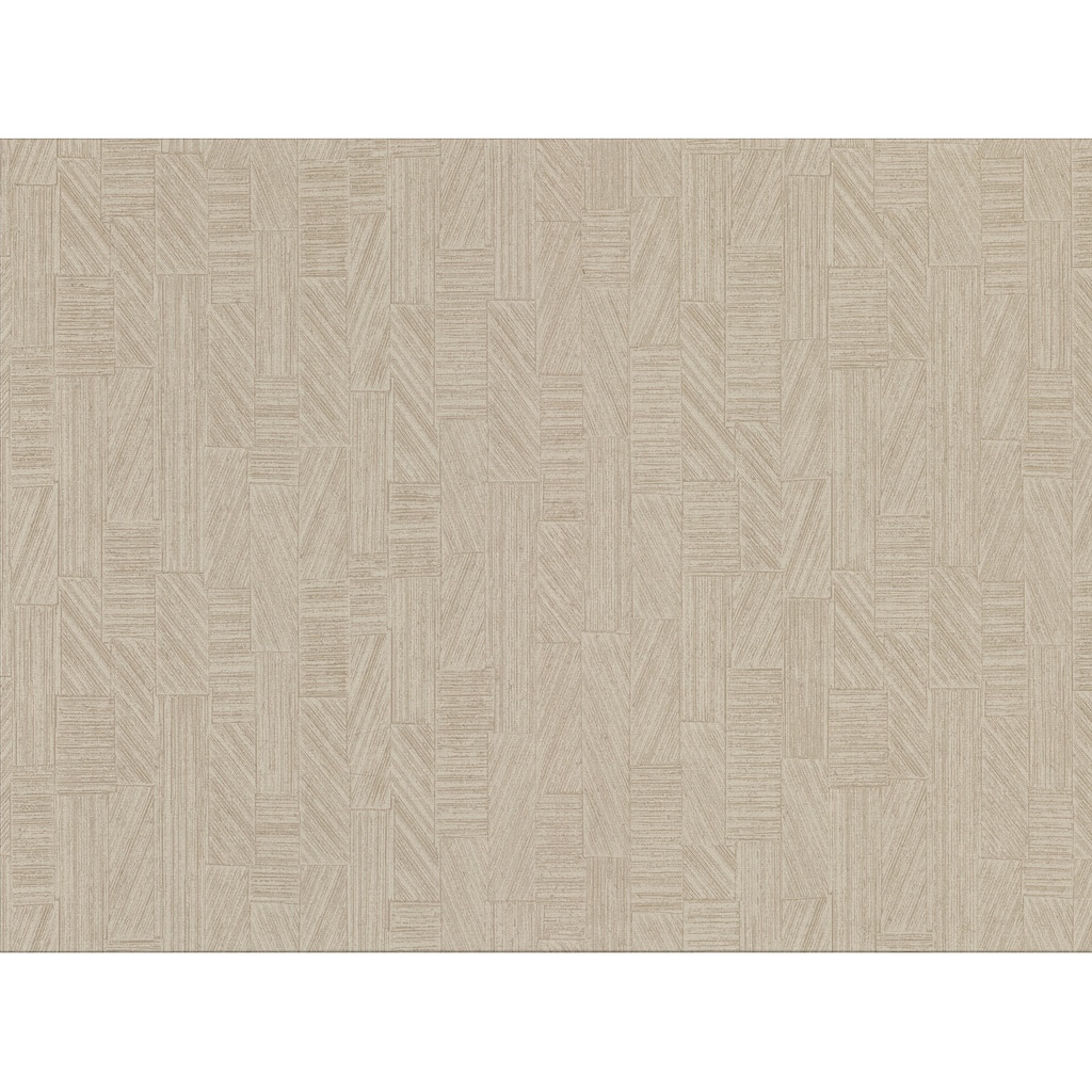 Kensho Beige Parquet Wood Wallpaper