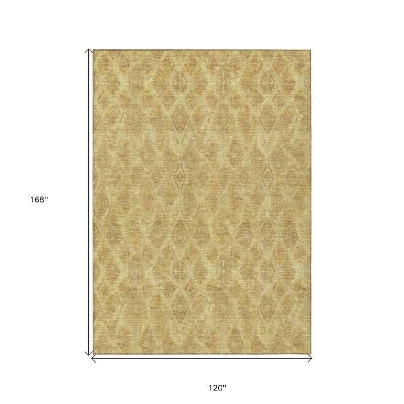 HomeRoots Geometric Traditional Rectangle Outdoor Rug