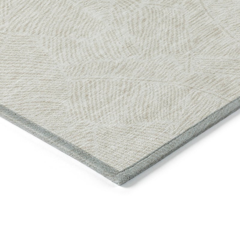 Machine Washable Indoor/ Outdoor Chantille Tropical Palm Rug