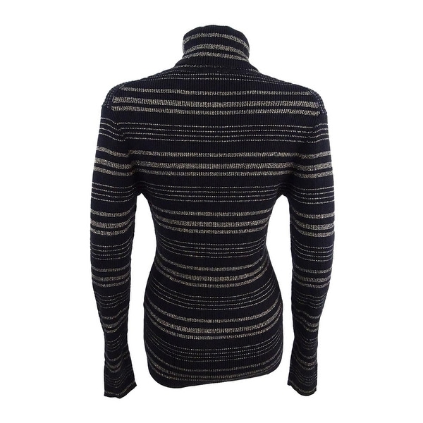 tommy icons metallic stripe cardigan