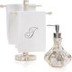 preview thumbnail 5 of 5, Creative Scents Milano Mother of Pearl Hand Soap Dispenser - Beige/White - White/Beige